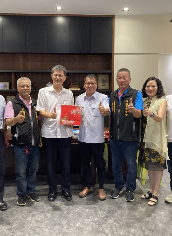 南市警察局長林國清與商業總會理事長宋俊明會談 警民合作共同打擊犯罪