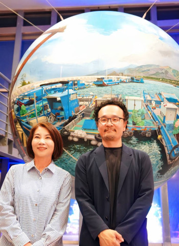 屏東看海美術館「就是日常」360度手繪畫改變日常觀景視角