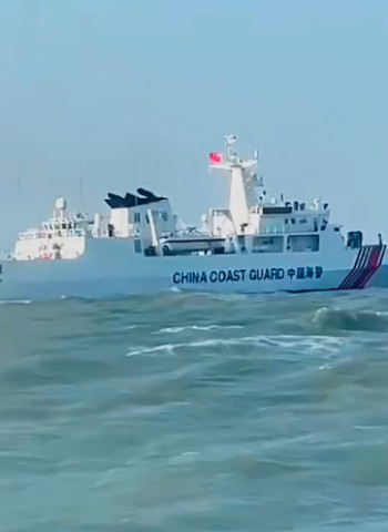 中國海警船再度侵擾金門海域，海巡署強勢驅離