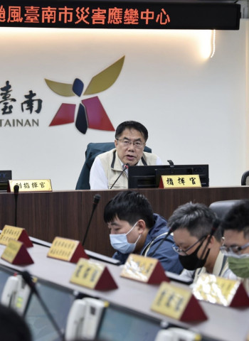 市長要求各單位 繃緊神經、隨時應對強颱康芮午後登陸災情