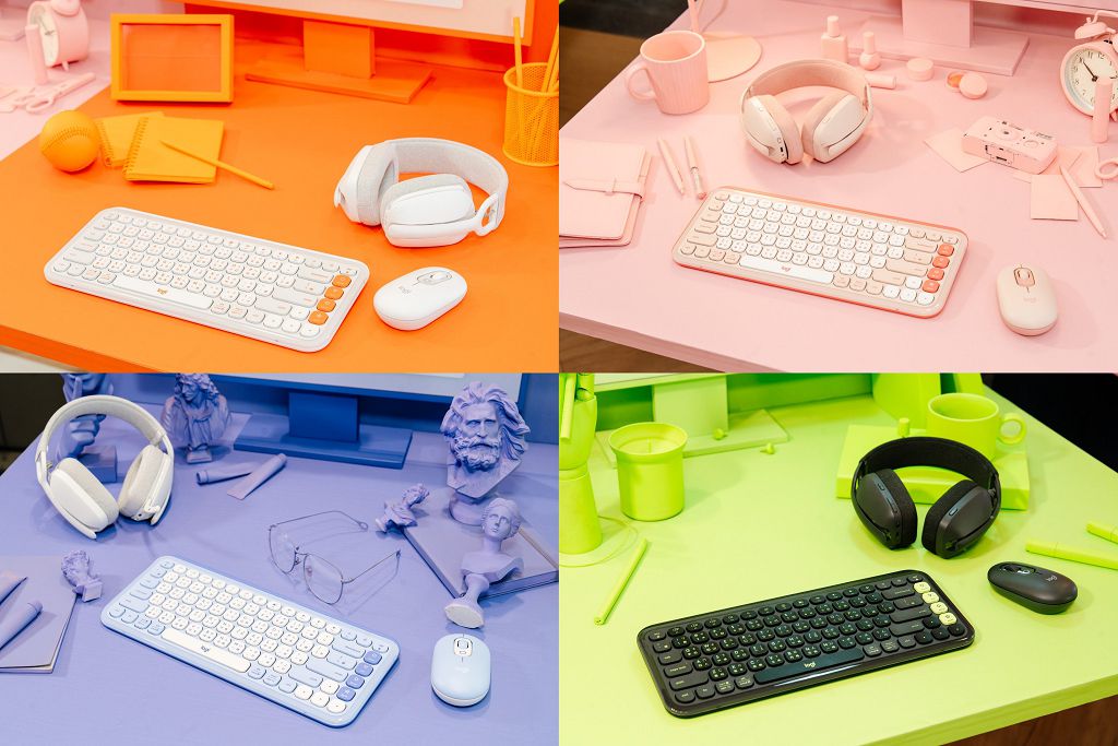 重新定義工作空間，羅技推出新款 Logitech POP ICON 無線藍牙鍵鼠