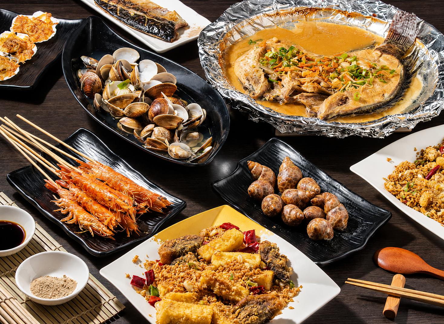 八德烤魚料理 興仁夜市宵夜、海鮮熱炒一次滿足