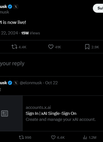 馬斯克的 xAI 正式開放 Grok 人工智慧 API,推動應用開發