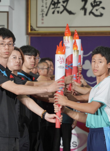 2024全民運動會聖火傳遞至臺南 屏東、臺南首長攜手迎接