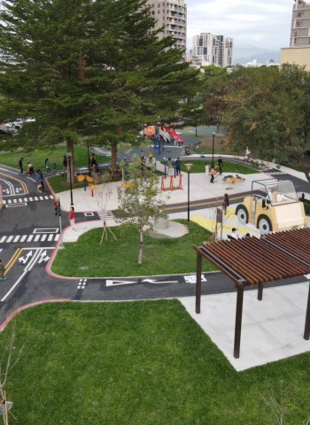 臺中市首座「兒童交通主題公園」啟用 打造行人友善環境