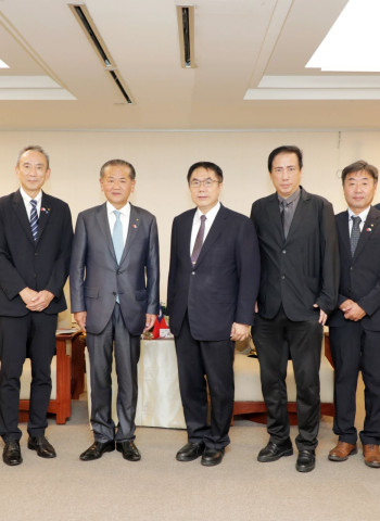 日本熊本縣八代市市長中村博生首次來訪台南 市長黃偉哲與會歡迎並期待深化交流