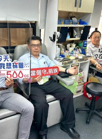 中油大林廠油愛熱心捐血 捐出186袋共46,500血液