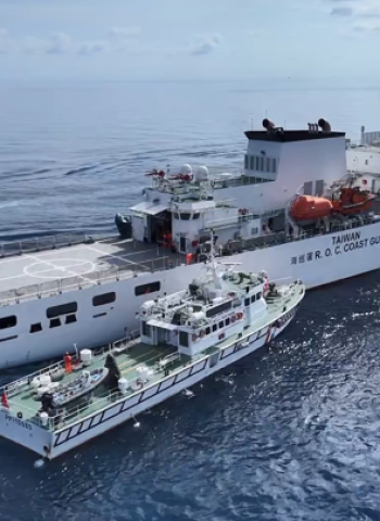 海巡署南沙太平島南援八號演練 落實人道救援無國界目標