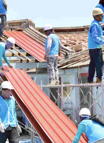 黃偉哲偕同賴清德總統視察將軍災後修繕  感謝民間善舉助災民重建家園