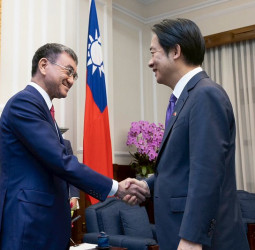 賴清德總統接見日本前外務大臣河野太郎眾議員　深化臺日經貿合作夥伴關係　推動EPA與CPTPP共促全球產業發展