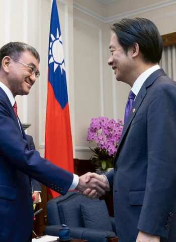 賴清德總統接見日本前外務大臣河野太郎眾議員　深化臺日經貿合作夥伴關係　推動EPA與CPTPP共促全球產業發展