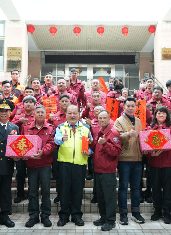 澎湖縣春節維護治安啟動！陳光復慰勉警消 堅守崗位受肯定