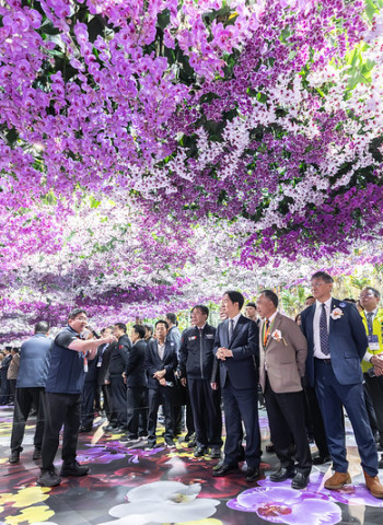 臺灣國際蘭展盛大開幕 賴清德總統邀請國人前來臺南體驗蘭花之美 傳達臺灣文化軟實力