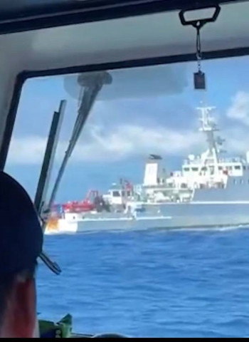 中國科研船闖入我國水域　海巡強勢驅離迫使科研船轉向航離以維護主權