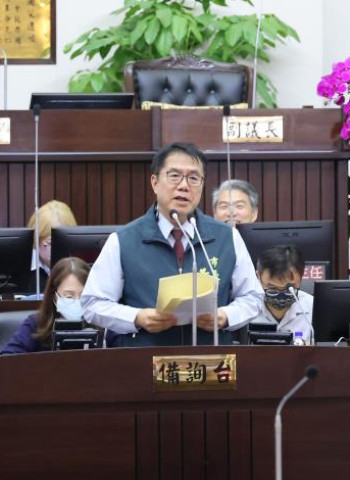 臺南市議會第4屆第6次定期會開幕 臺南市長黃偉哲：市民協助花蓮災區親友將研擬補助機制支持 全市展現同島一命精神
