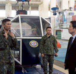 賴清德總統視導高雄國軍訓練中心　籲支持國防預算強化戰力共同守護臺灣民主自由