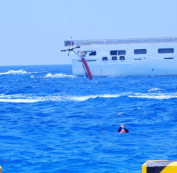 海委會主委管碧玲親赴南沙主持「南援九號」演練　太平島強化南海人道救援量能