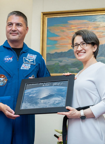 蕭美琴副總統接見美國太空總署太空人林琪兒醫師　強化太空科技國際合作布局全球太空發展重要夥伴