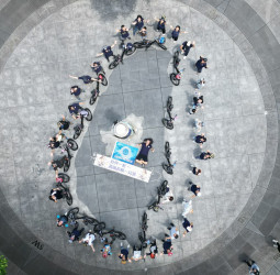 國立中正大學學生南投埔里參與「順騎自然小旅行」　騎行紀念離世同學化思念為前行力量