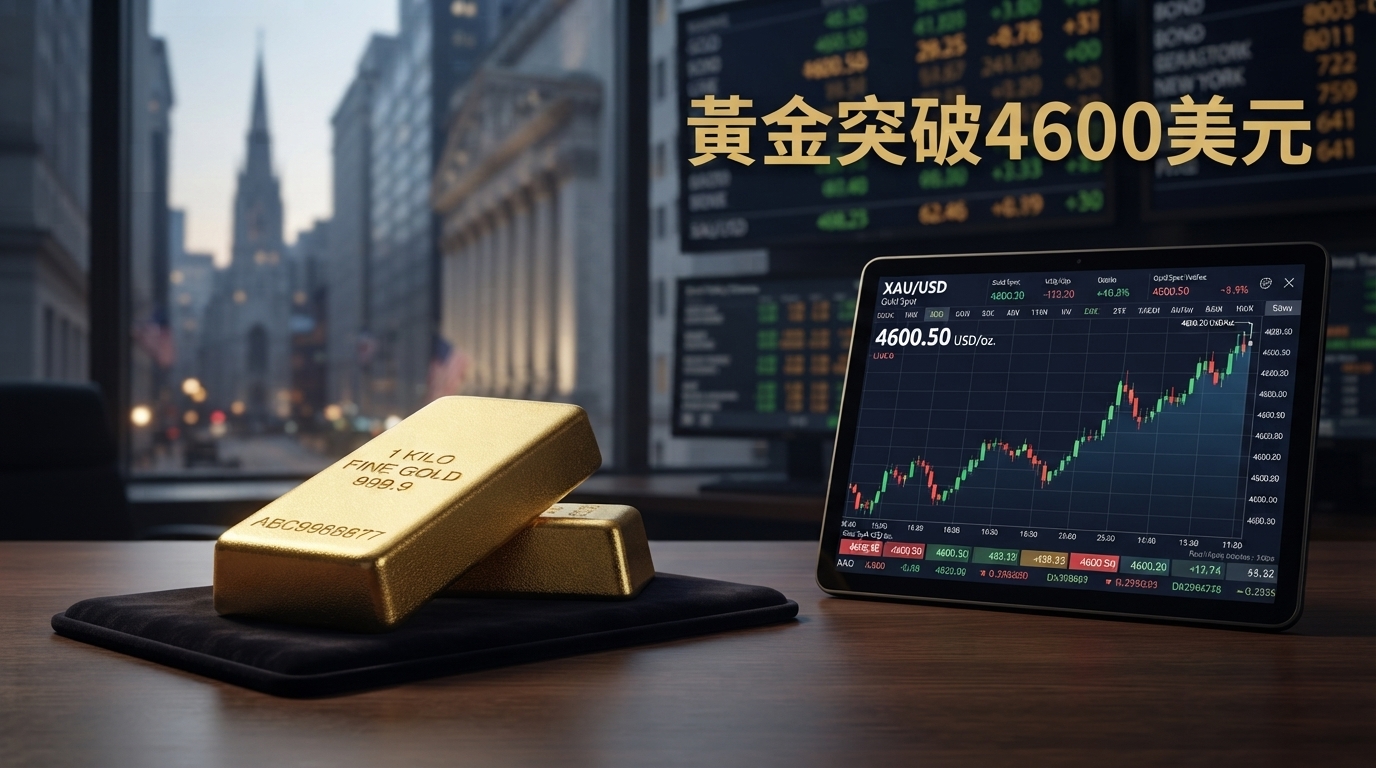 美債回購擴大推升避險需求！黃金突破4600美元　金價後市能否挑戰6000美元？