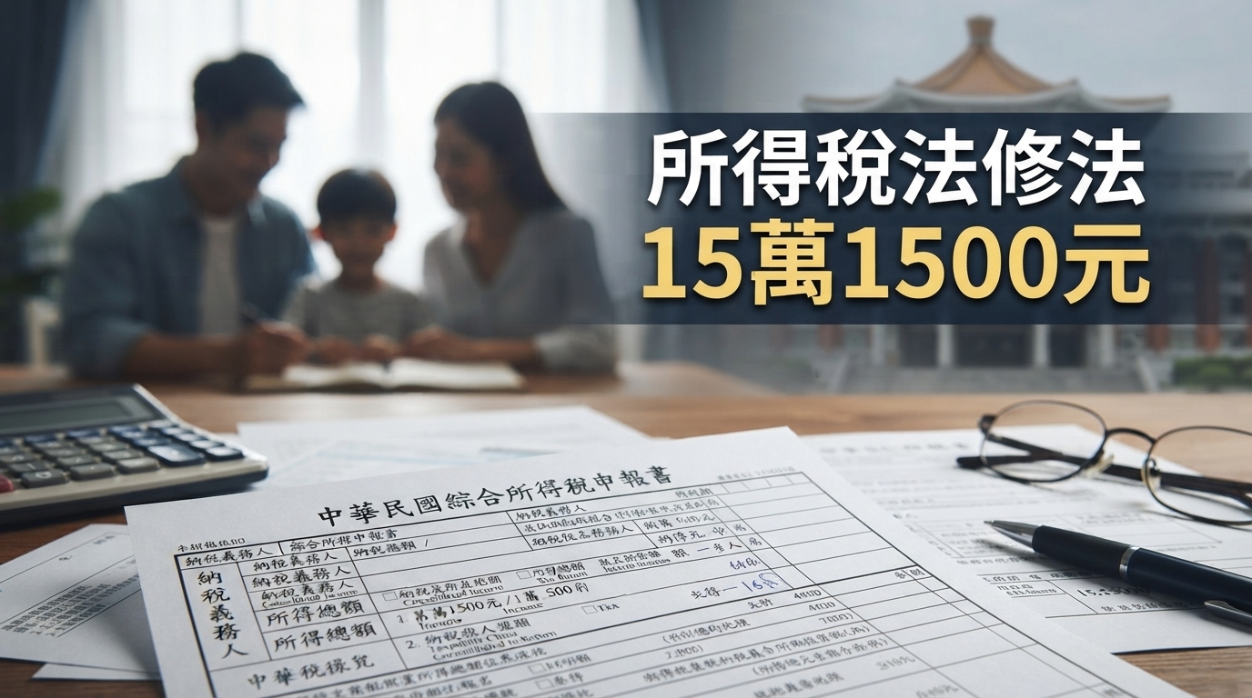 所得稅法三讀通過！未成年子女免稅額增至15萬1500元　明年申報今年所得適用
