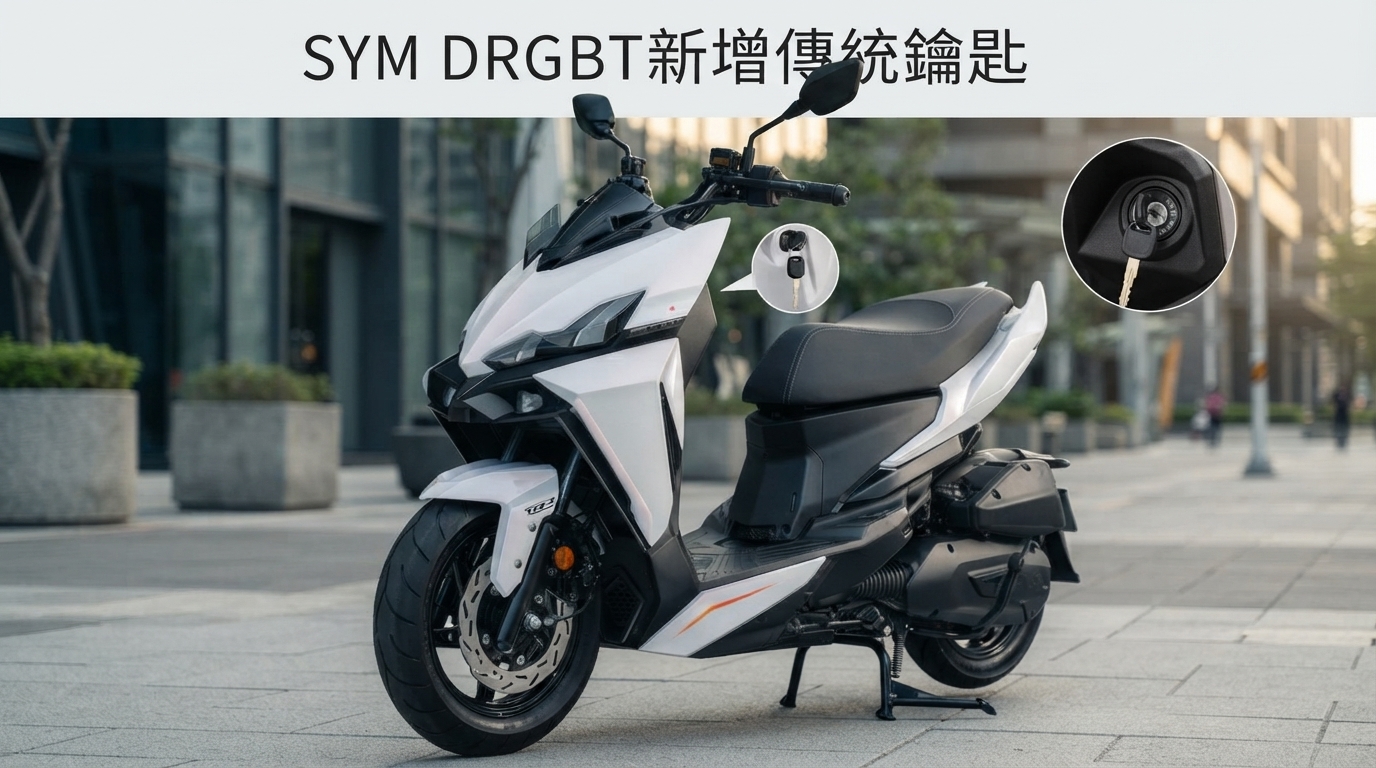 SYM DRGBT TCS版新增傳統鑰匙！Keyset回歸提供新選擇　16匹馬力、TCS與ABS安全配備一次看