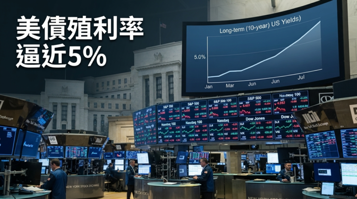 美債殖利率逼近5%成美股新風險　川普降息壓力與Fed抗通膨陷兩難