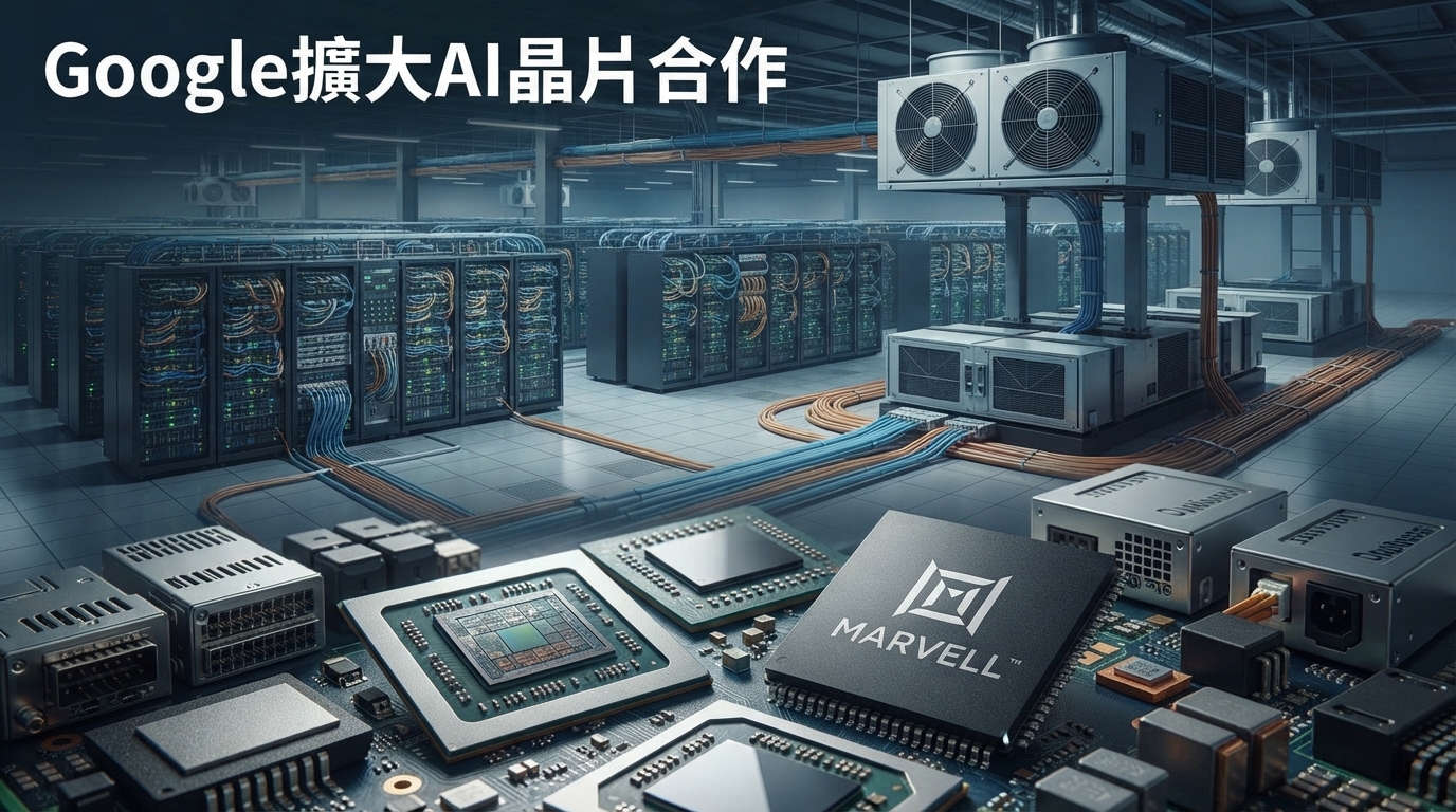 Google擴大Marvell AI晶片合作　最高採購1200億美元，客製化AI供應鏈布局浮上檯面