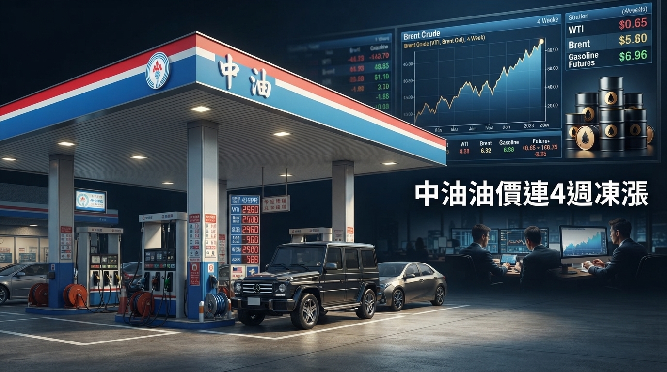 中油宣布8月24日油價連4週凍漲　國際油價突破93美元、汽柴油吸收金額擴大