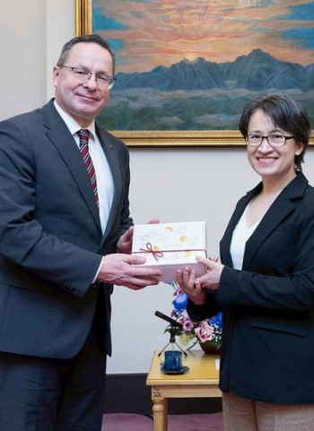 蕭美琴副總統接見中北歐國會議員訪問團　盼深化理念相近夥伴合作應對國際局勢變化