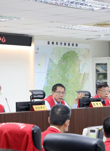 中度巴威颱風來襲　台南市長黃偉哲籲勿掉以輕心持續防颱！