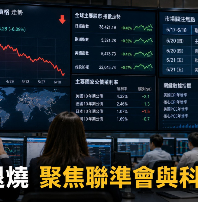美伊暫停攻擊帶動油價重挫　中東風險降溫後市場轉看聯準會與AI財報