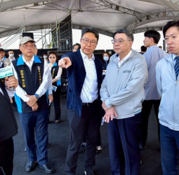 行政院長卓榮泰視察三大港區土方去化進度　推動臺北港、臺中港、高雄港強化營建剩餘土石方管理