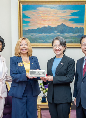 蕭美琴副總統接見美國聯邦眾議院訪團　盼深化臺美夥伴關係共同捍衛民主自由價值