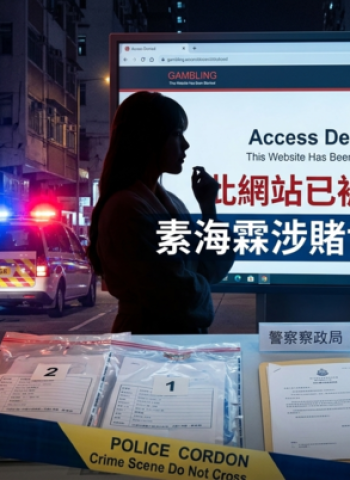 香港AV女優素海霖涉代言賭博網站遭捕　香港警方調查後准保釋候查