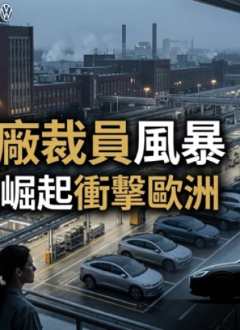 福斯集團德國擬關閉4座工廠裁員10萬人　中國車廠崛起衝擊歐洲汽車產業版圖