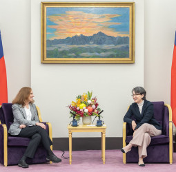 蕭美琴副總統接見德國馬歇爾基金會訪團　強調以韌性為核心深化臺美歐民主夥伴合作關係