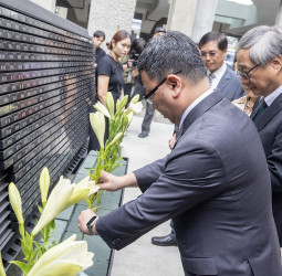出席「519白色恐怖記憶日」典禮　林明昕政委：銘記歷史傷痛　感謝前輩守護民主火種