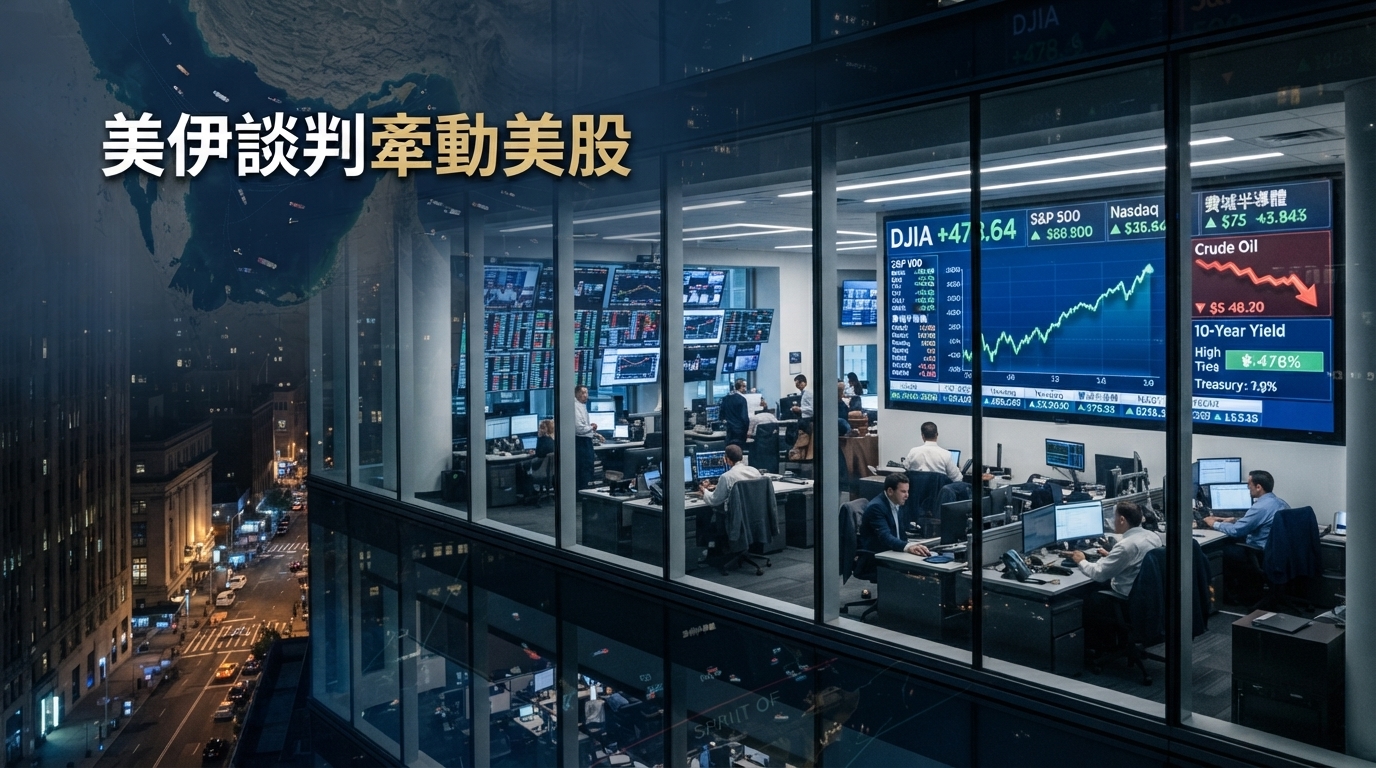 美伊技術磋商牽動華爾街　美國道瓊單日漲478點、三大指數週線全面收紅