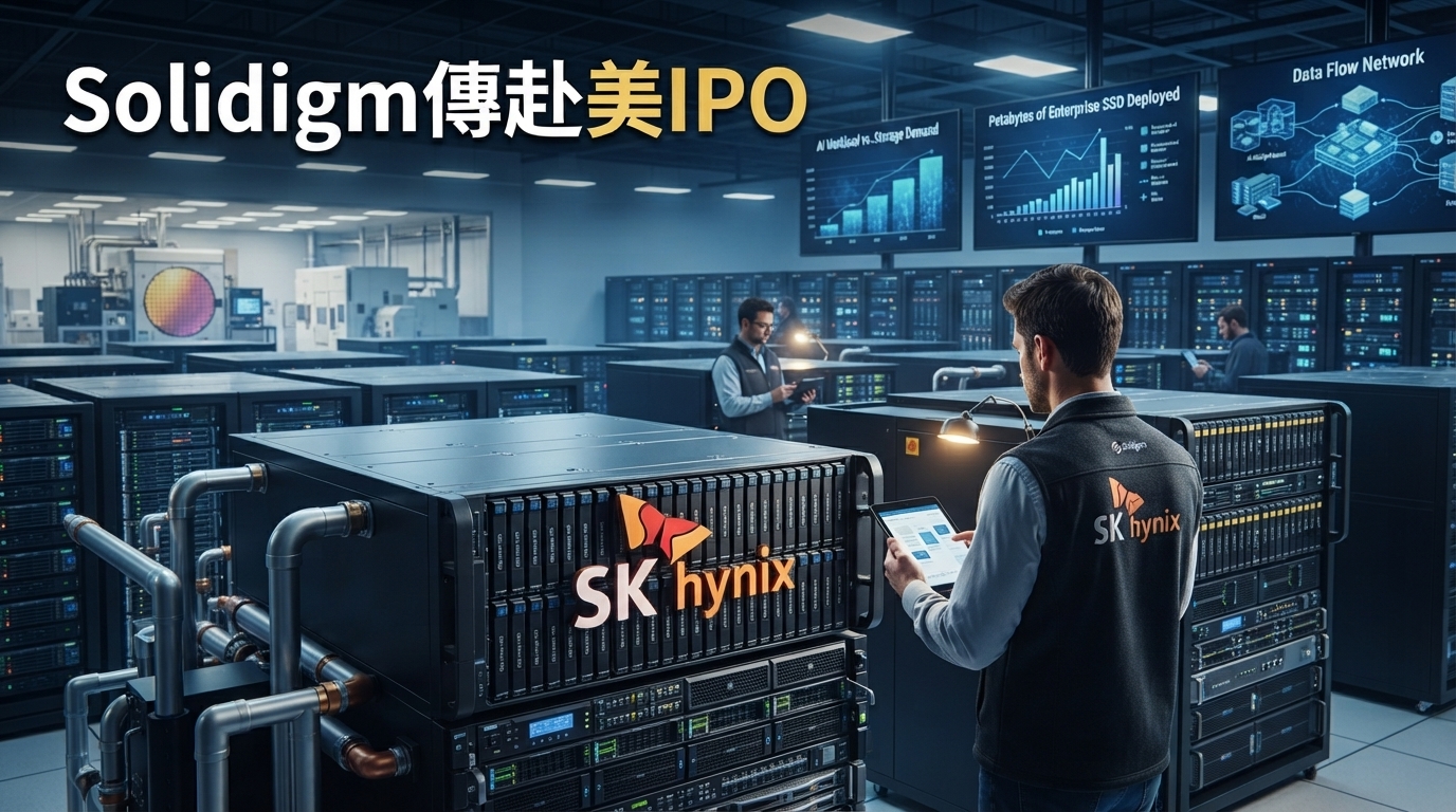 Solidigm傳最快2027年赴美IPO　SK海力士旗下SSD公司估值上看1500億美元