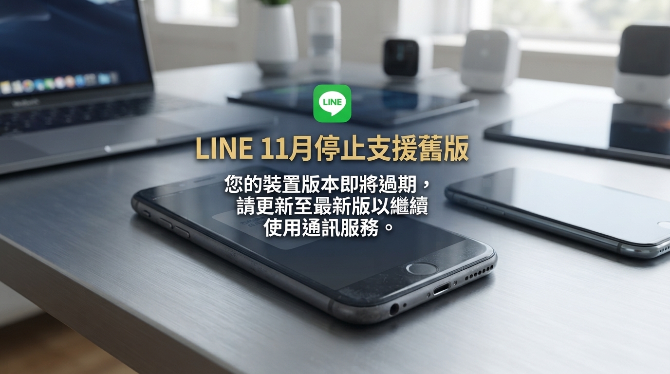 LINE台灣用戶注意！2026年11月上旬停止支援舊版App　iPhone、Android版本快檢查