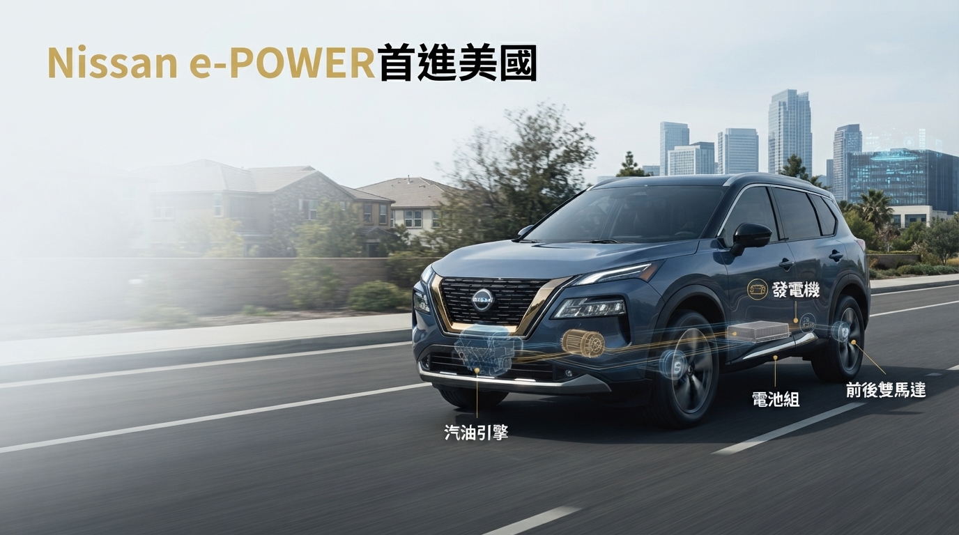 Nissan美國首搭e-POWER！2027 Rogue Hybrid進軍美國　鎖定RAV4、CR-V油電休旅市場