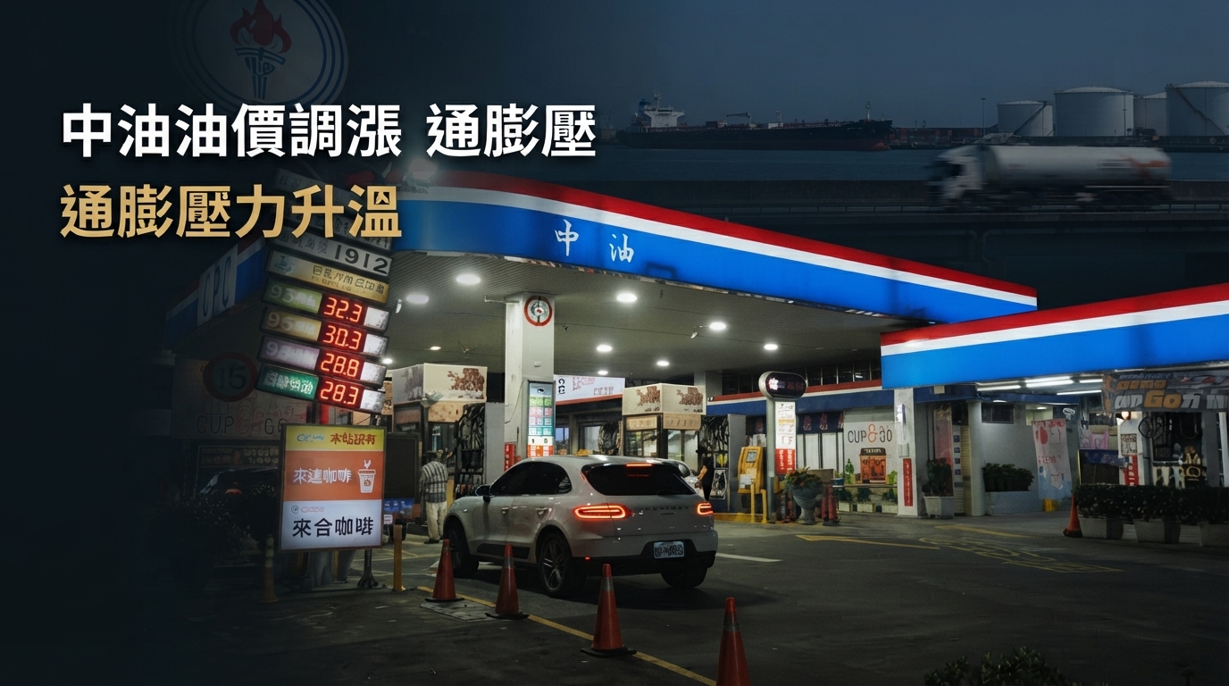 中油結束6週凍漲　油價調升只是能源成本壓力的第一層